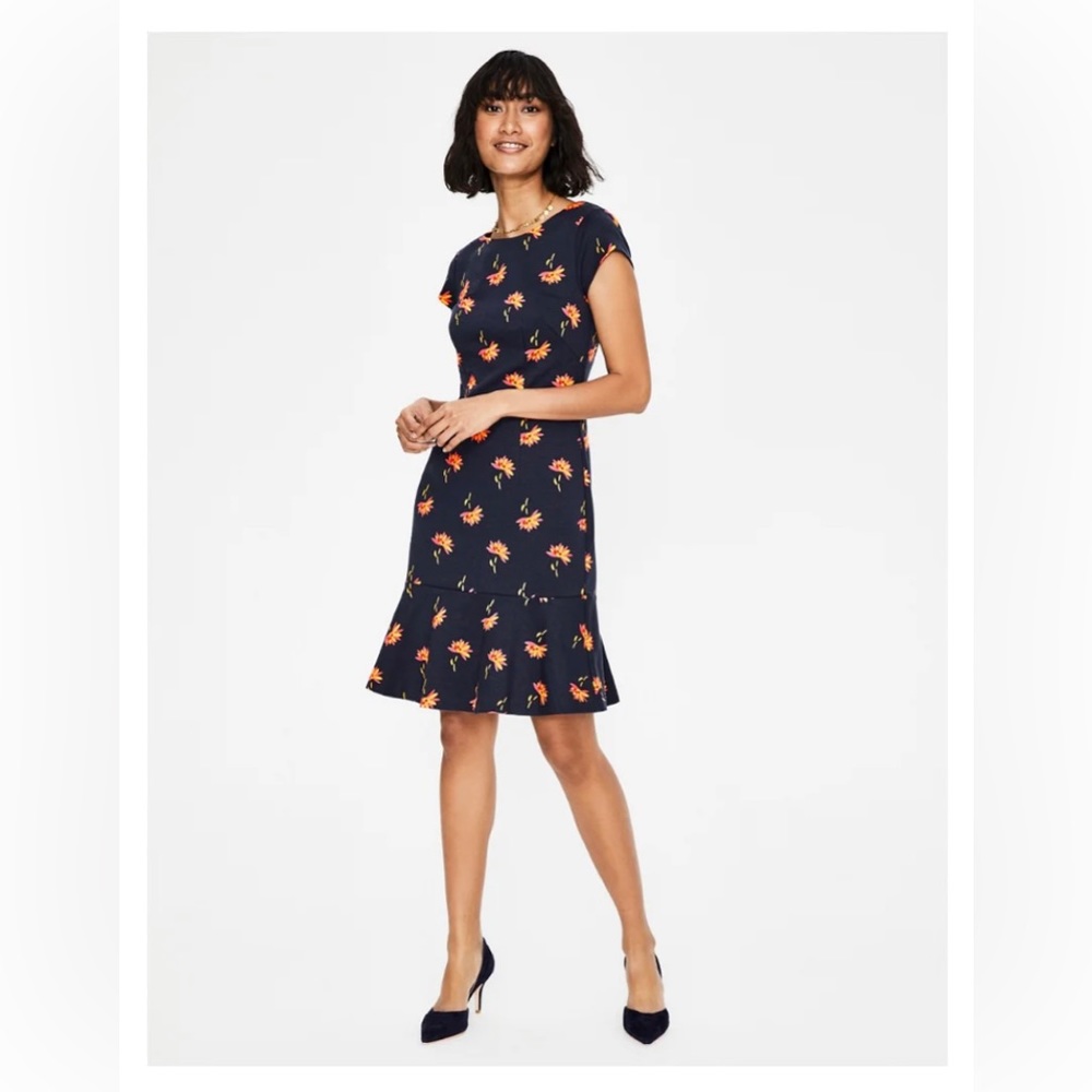 Boden Rosetta Ponte Lined Dress